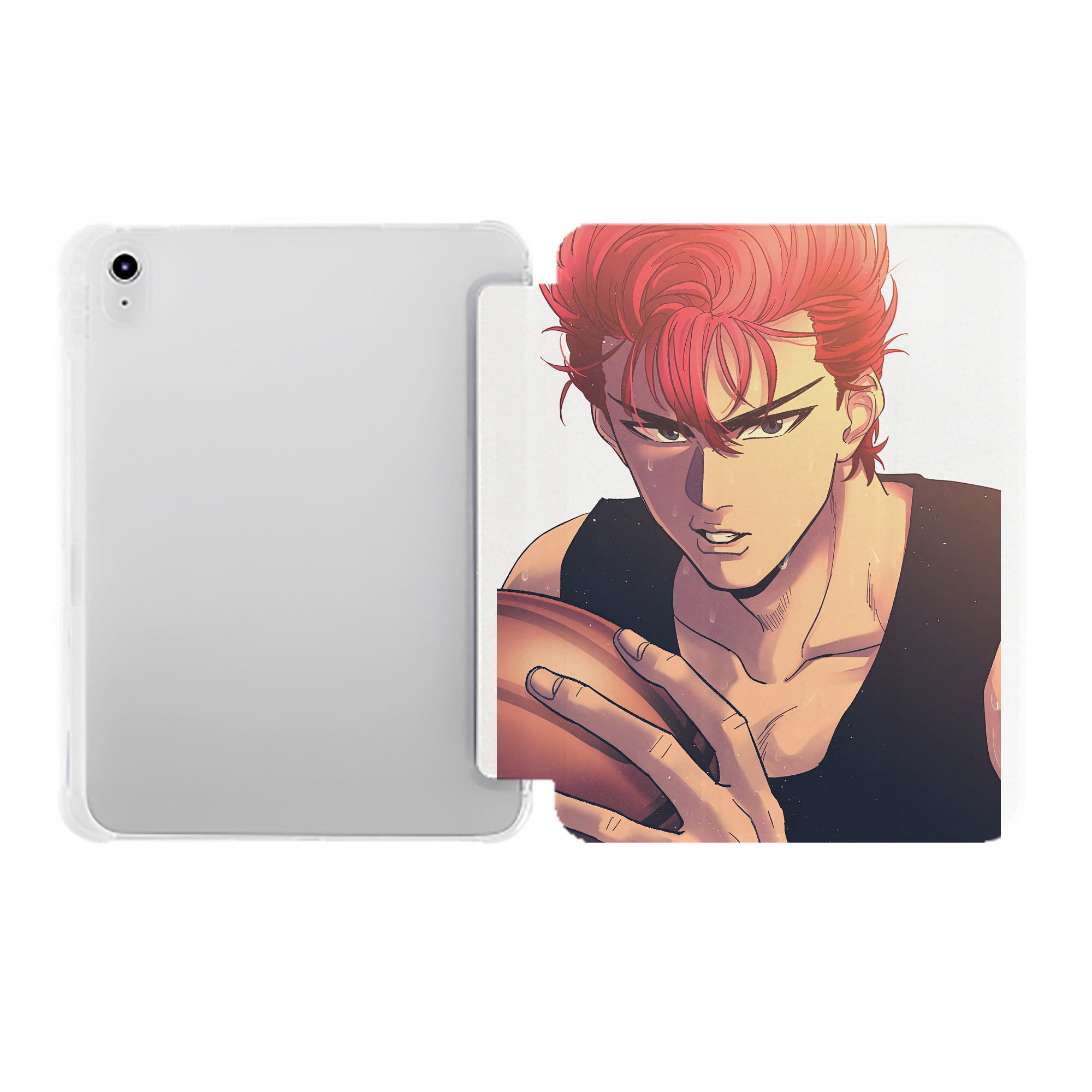 （画像用） SLAM DUNK／スラムダンク IPad ケース ペン収納付き 三つ折りスタンド PUレザー×シリコン 対応機種9.5/10.5/10.9インチ